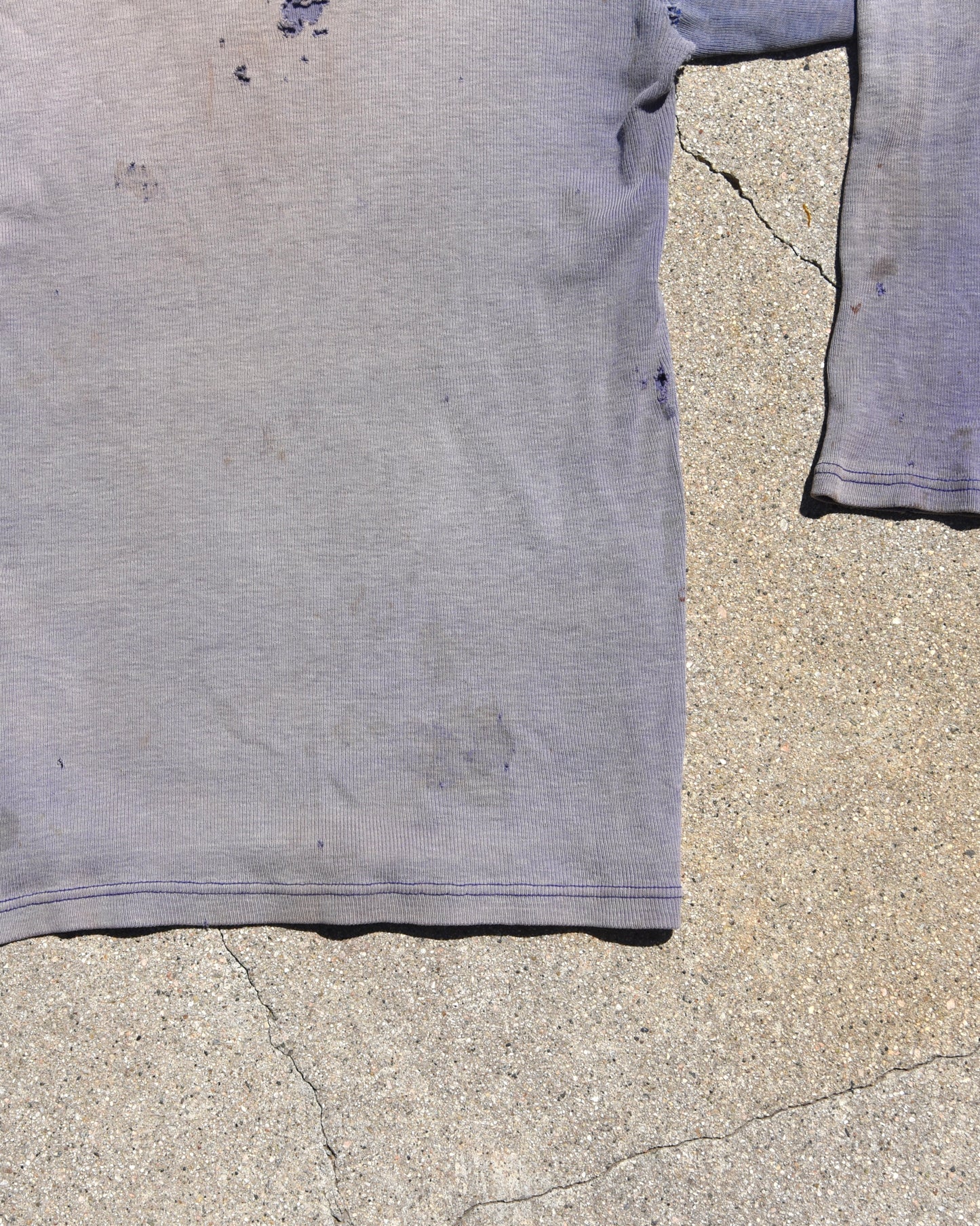 1940s Thrashed and Sun Faded Long Sleeve Tshirt