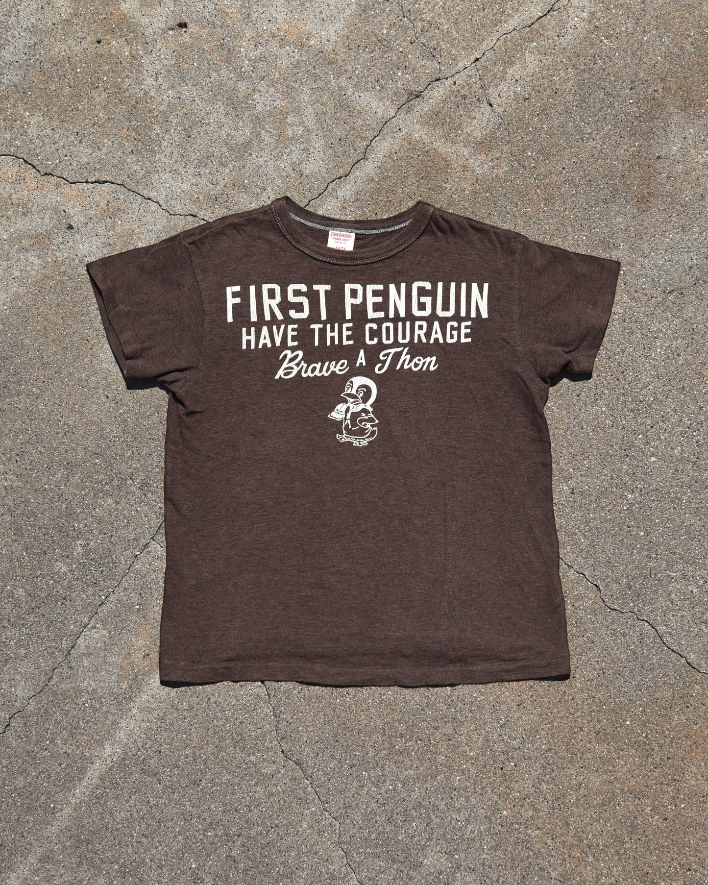 Denim Dungaree First Penguin Tshirt