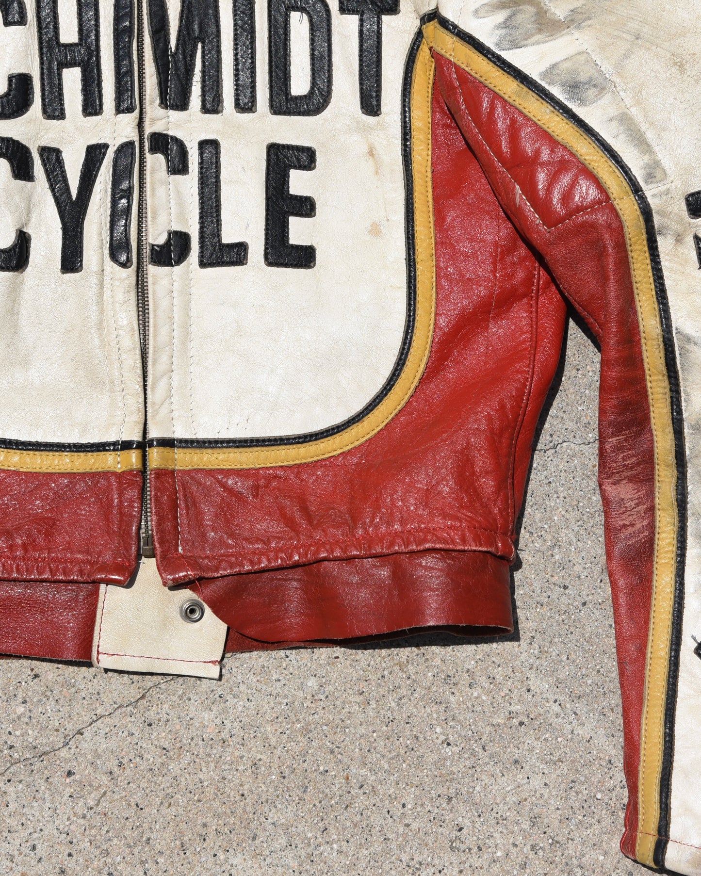 1970s Bates x Schmidt Cycle Suzuki Motorcycle Racing Jacket