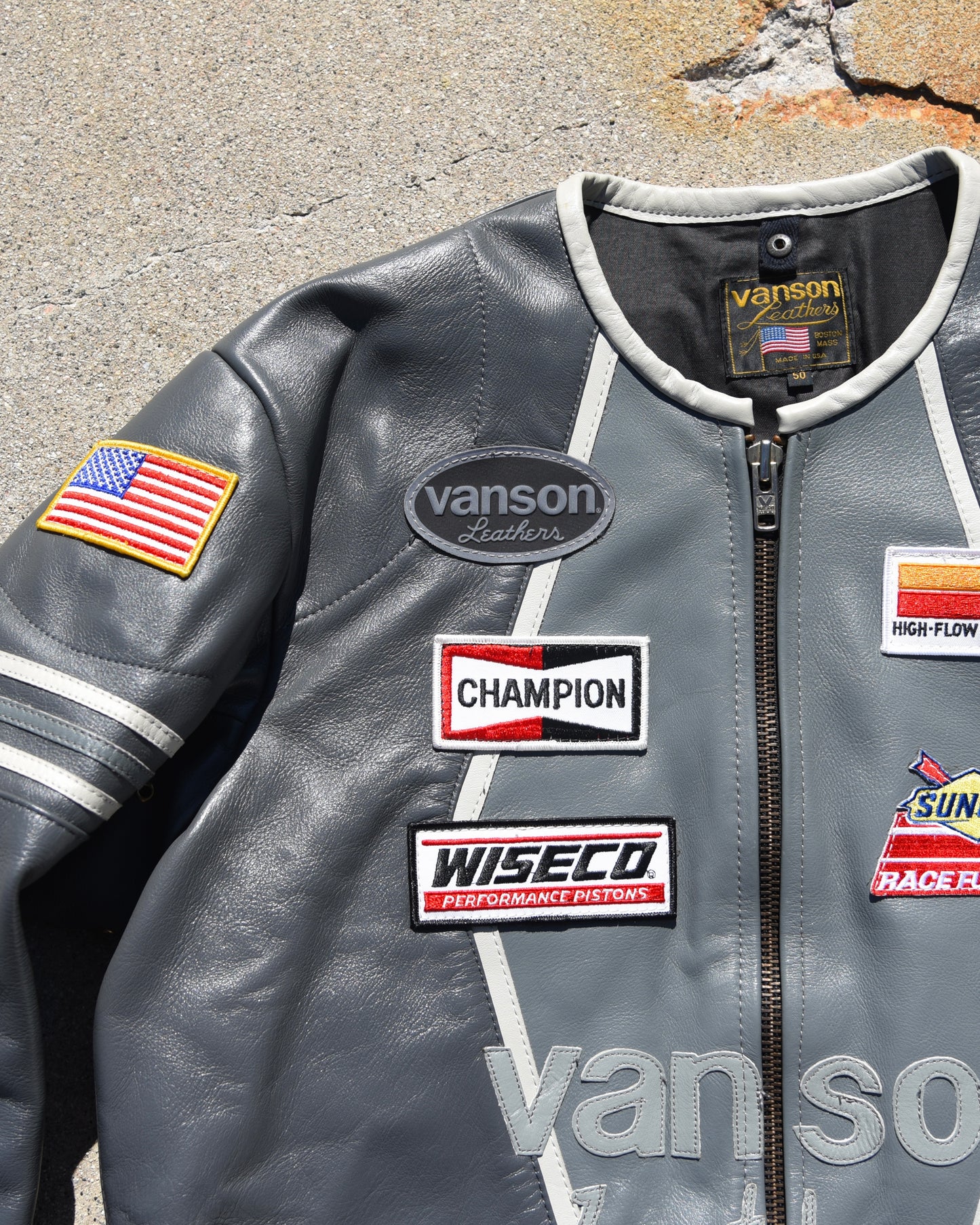 1990s Vanson Leathers One Star Motorcycle Jacket