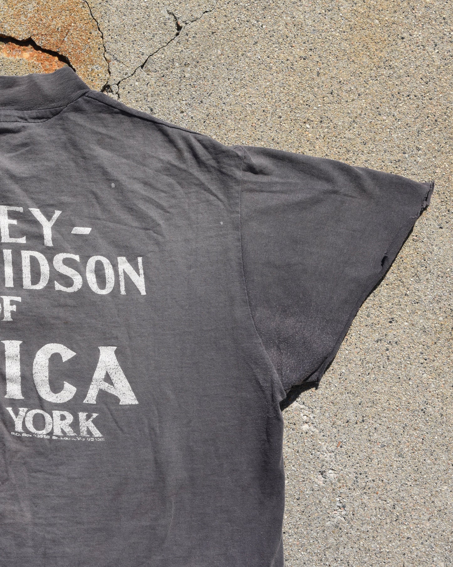 1980s Thrashed and Faded Harley Davidson Real Steel Tshirt
