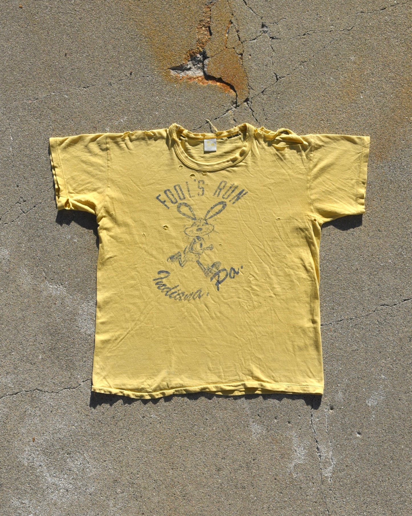 1970s Thrashed Fool’s Run Indiana Tshirt