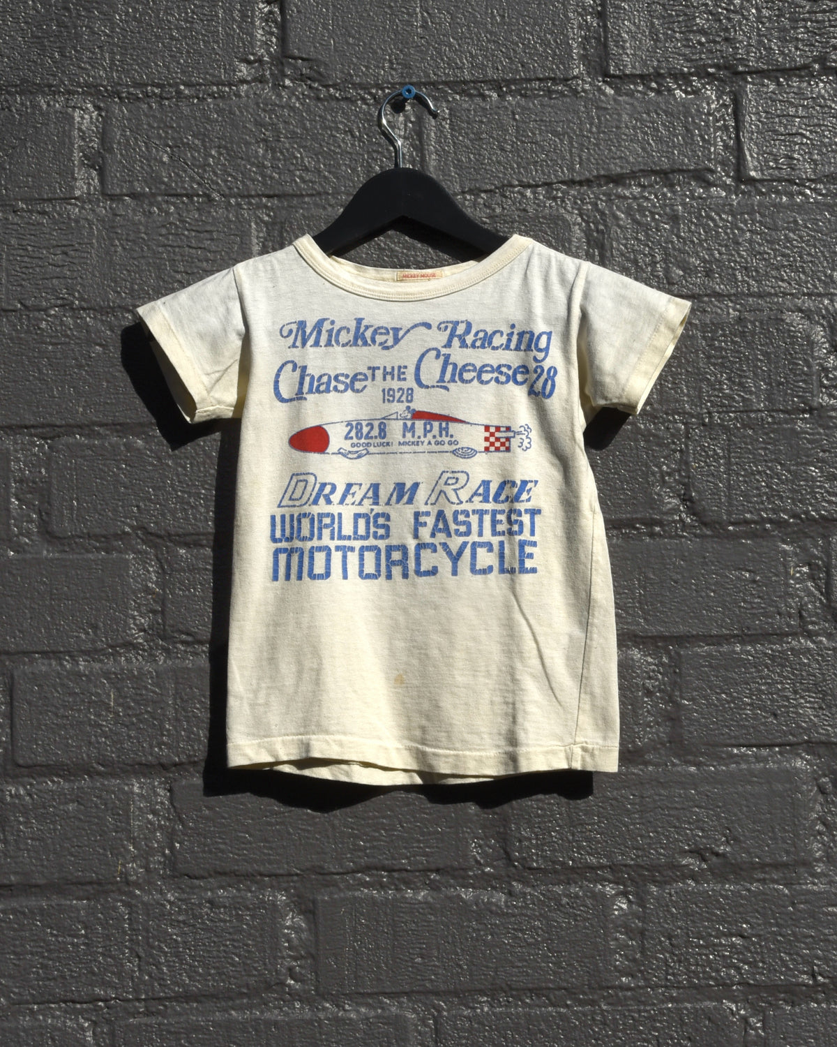 Denim Dungaree Mickey Chase The Cheese Tshirt
