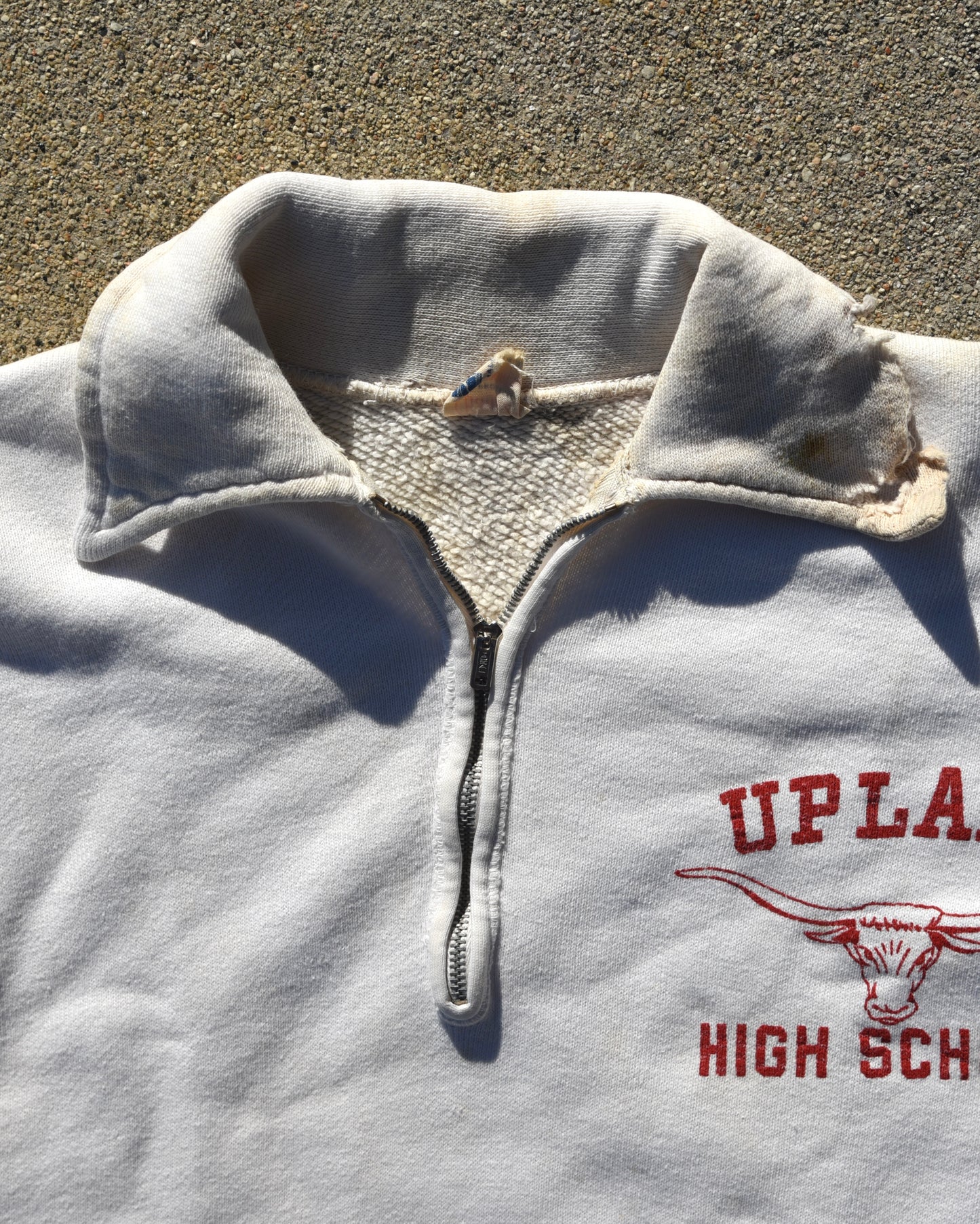 1950s Champion Upland High School Quarter Zip Sweatshirt