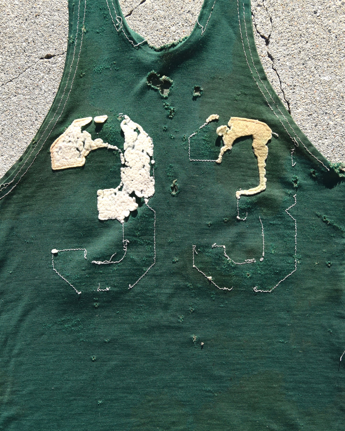 1950s Thrashed and Faded Basketball Jersey
