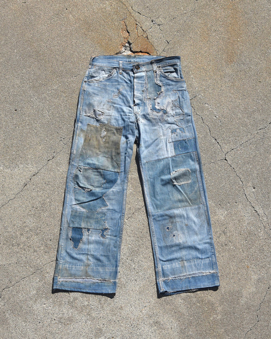 1950s Repaired Selvedge Carpenter Denim Jeans