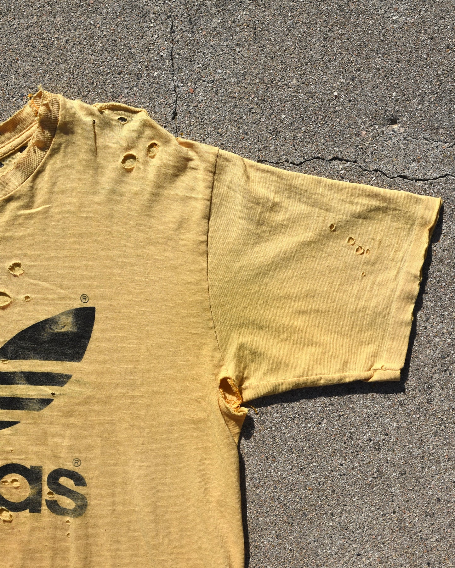 1970s Thrashed Adidas Tshirt