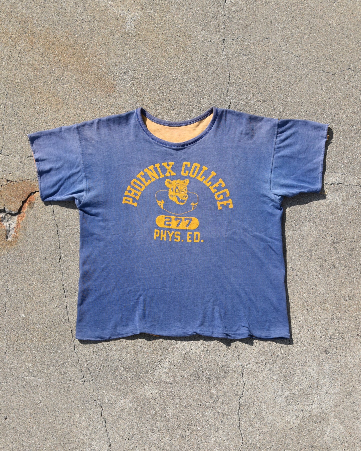 1950s Phoenix College Phys Ed Double Face Tshirt