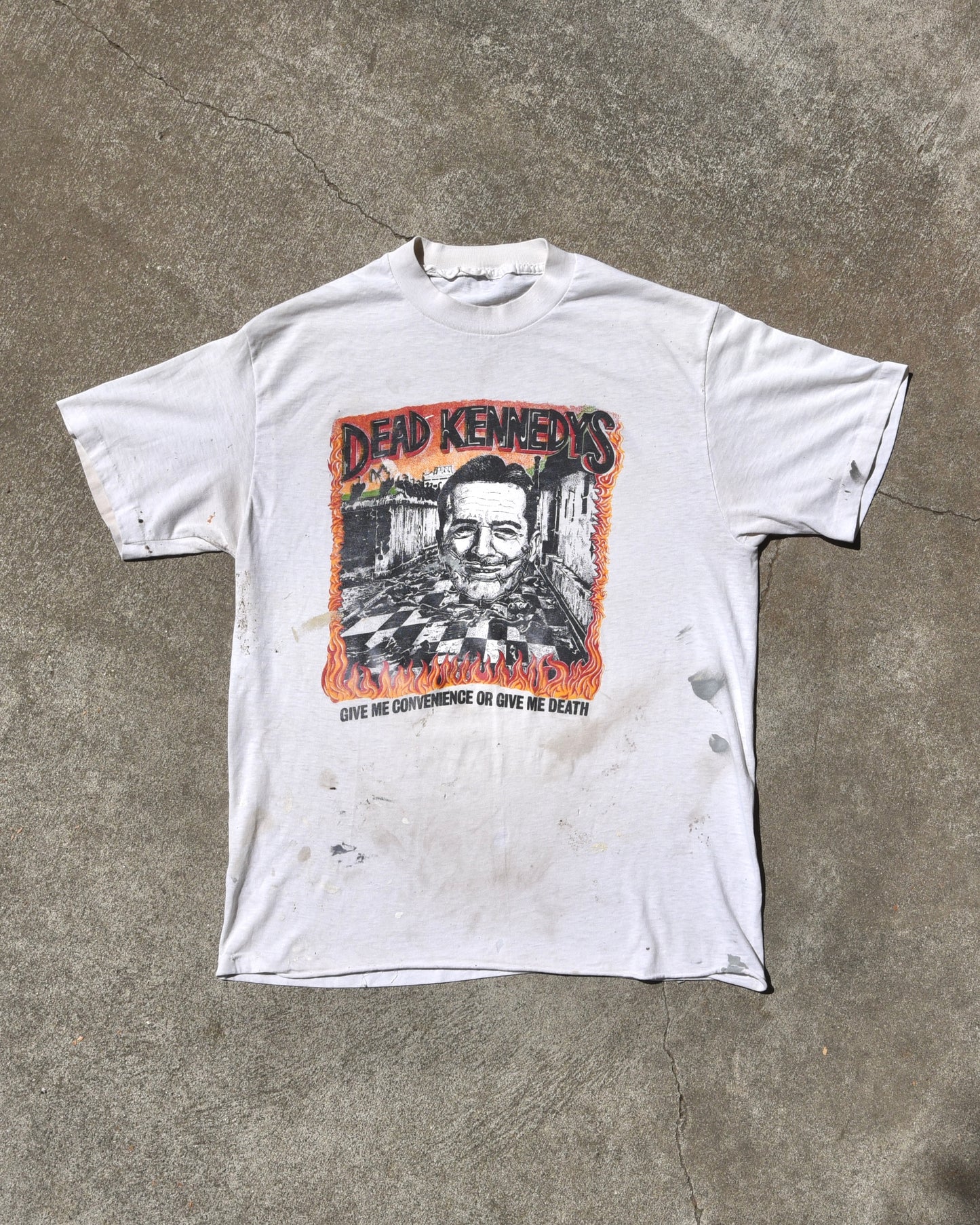 1987 Dead Kennedys Give Me Convenience or Give Me Death Thrashed Tshirt