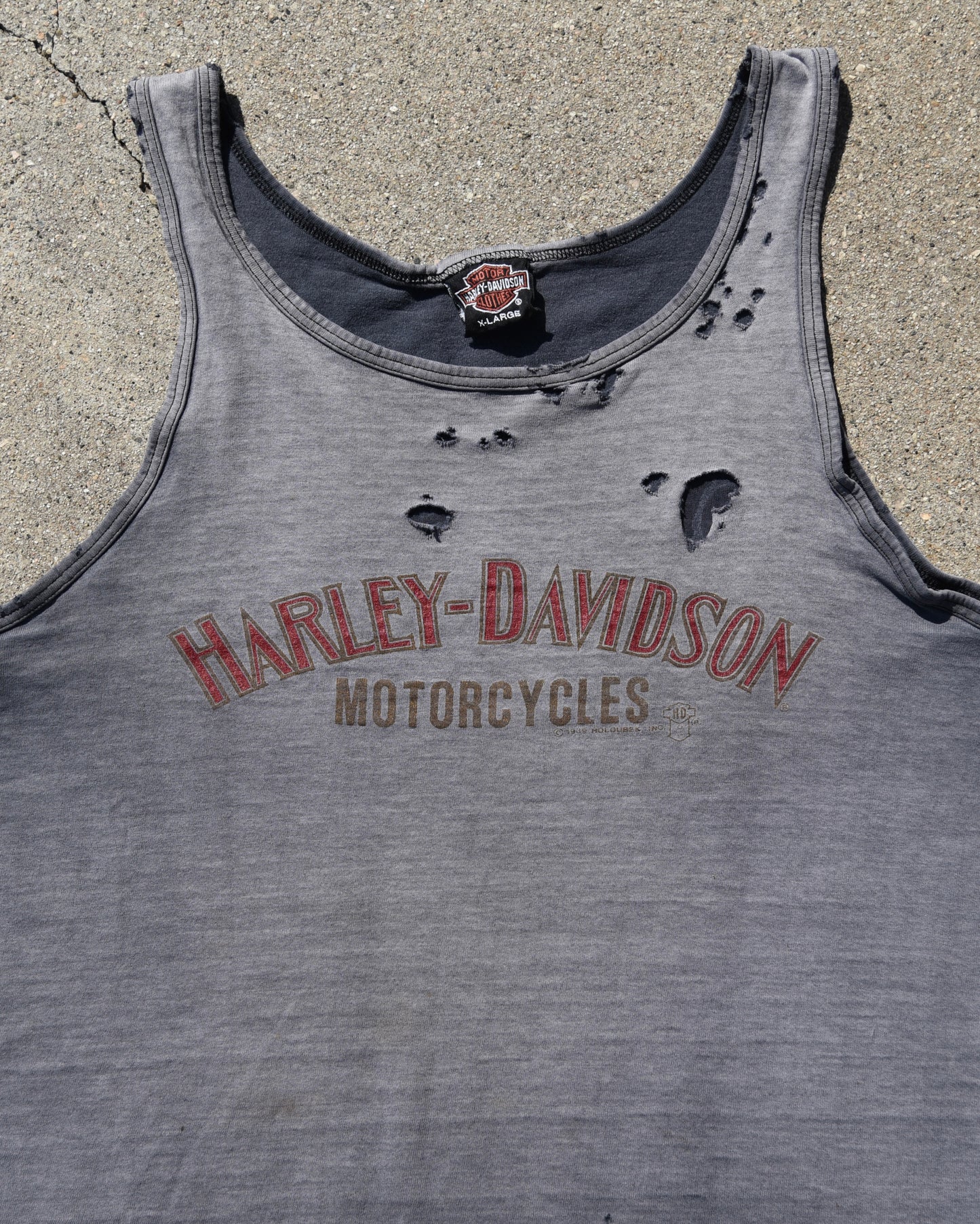 1990s Sun Faded Harley Davidson Tank Top