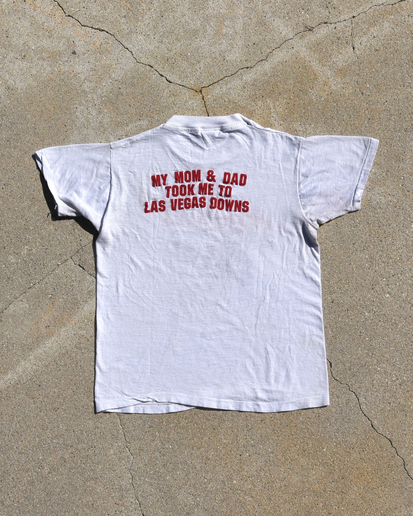 1970s My Mom & Dad Took Me To Las Vegas Downs Femme Tshirt
