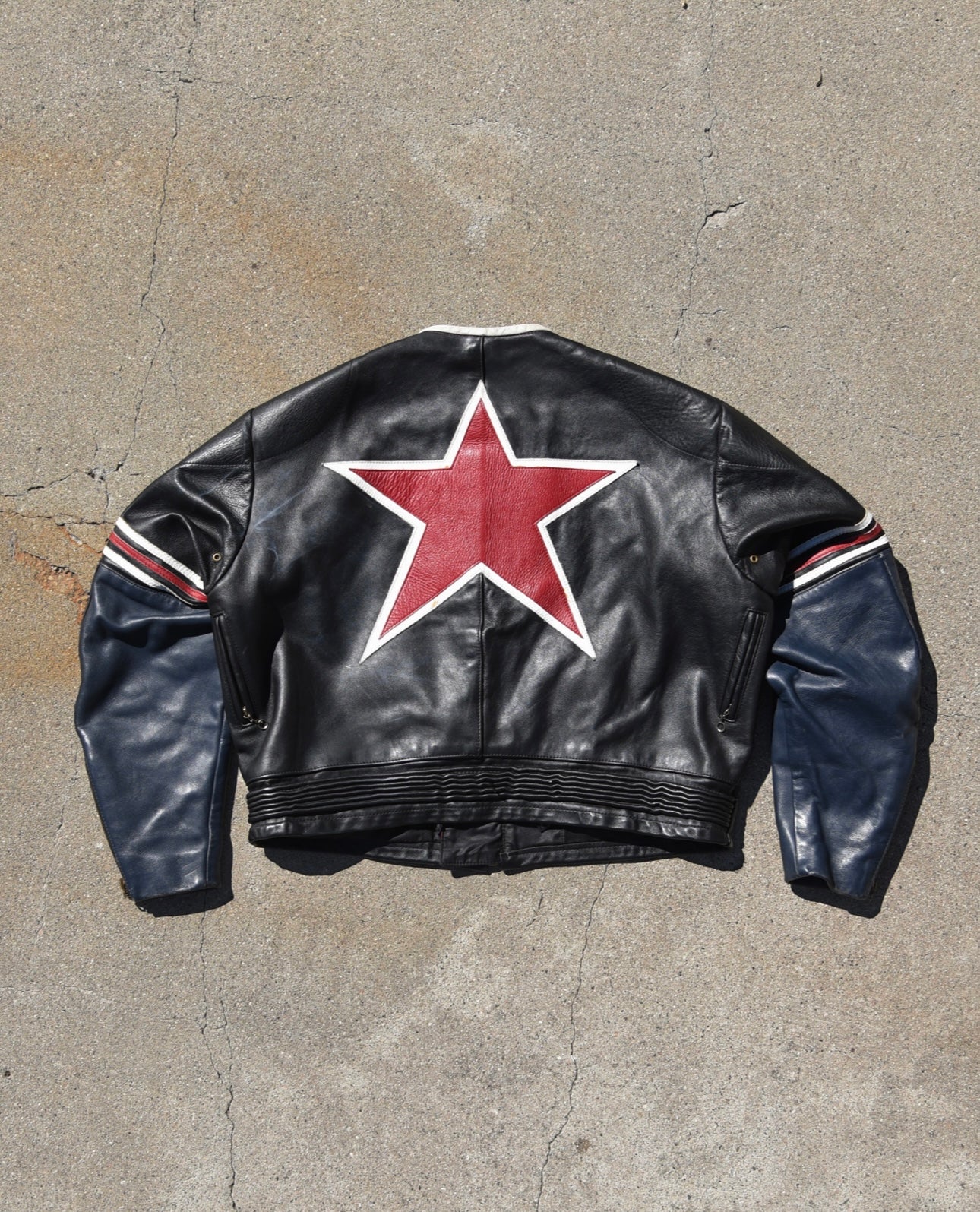 Vanson One Star Racing Leather Jacket - Size 52