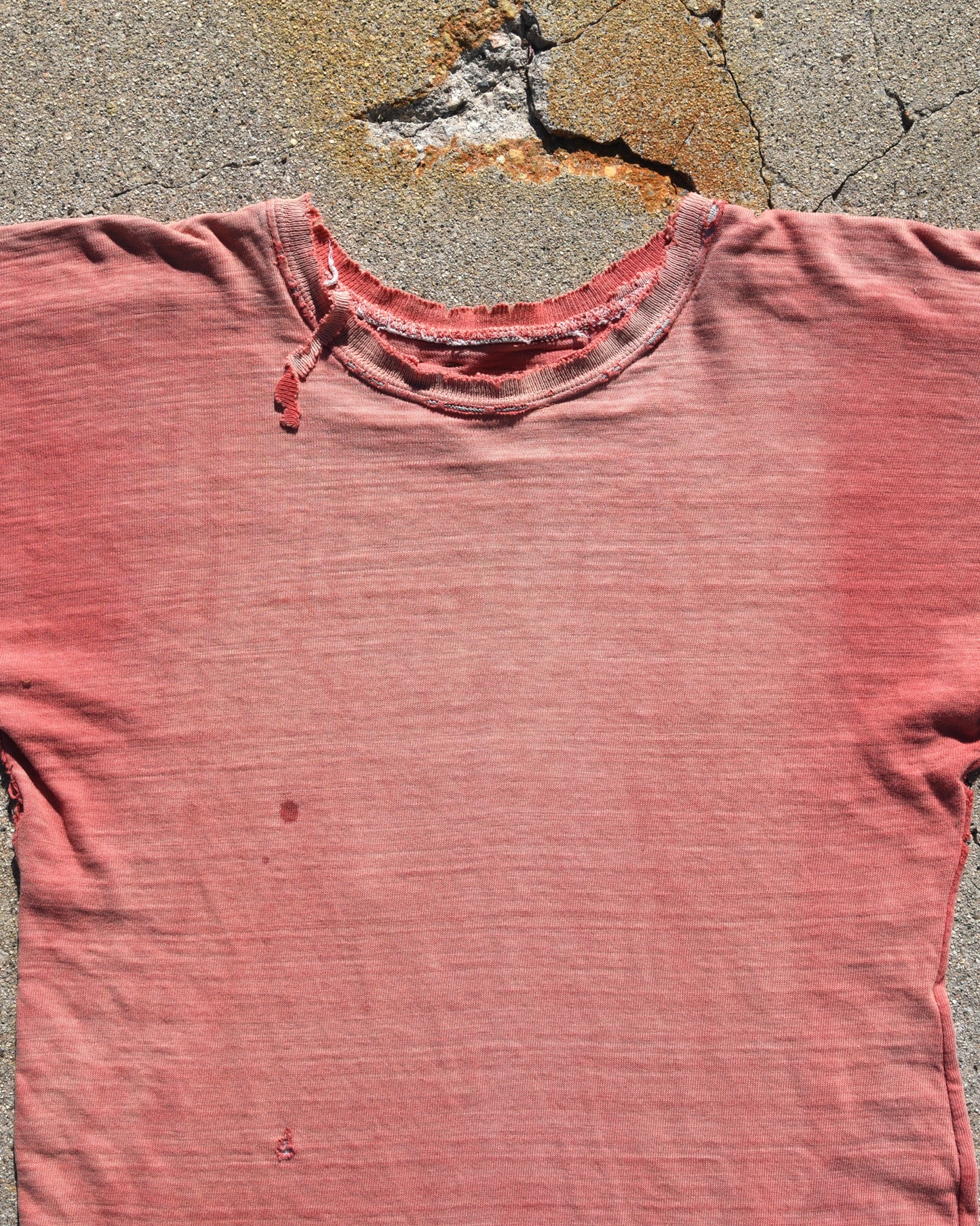 1950s Thrashed and Sun Faded Double Face Tshirt