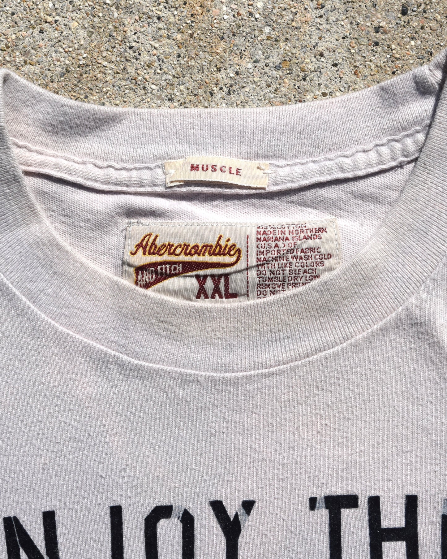 Y2K Abercrombie Enjoy The Extra Inches Tshirt
