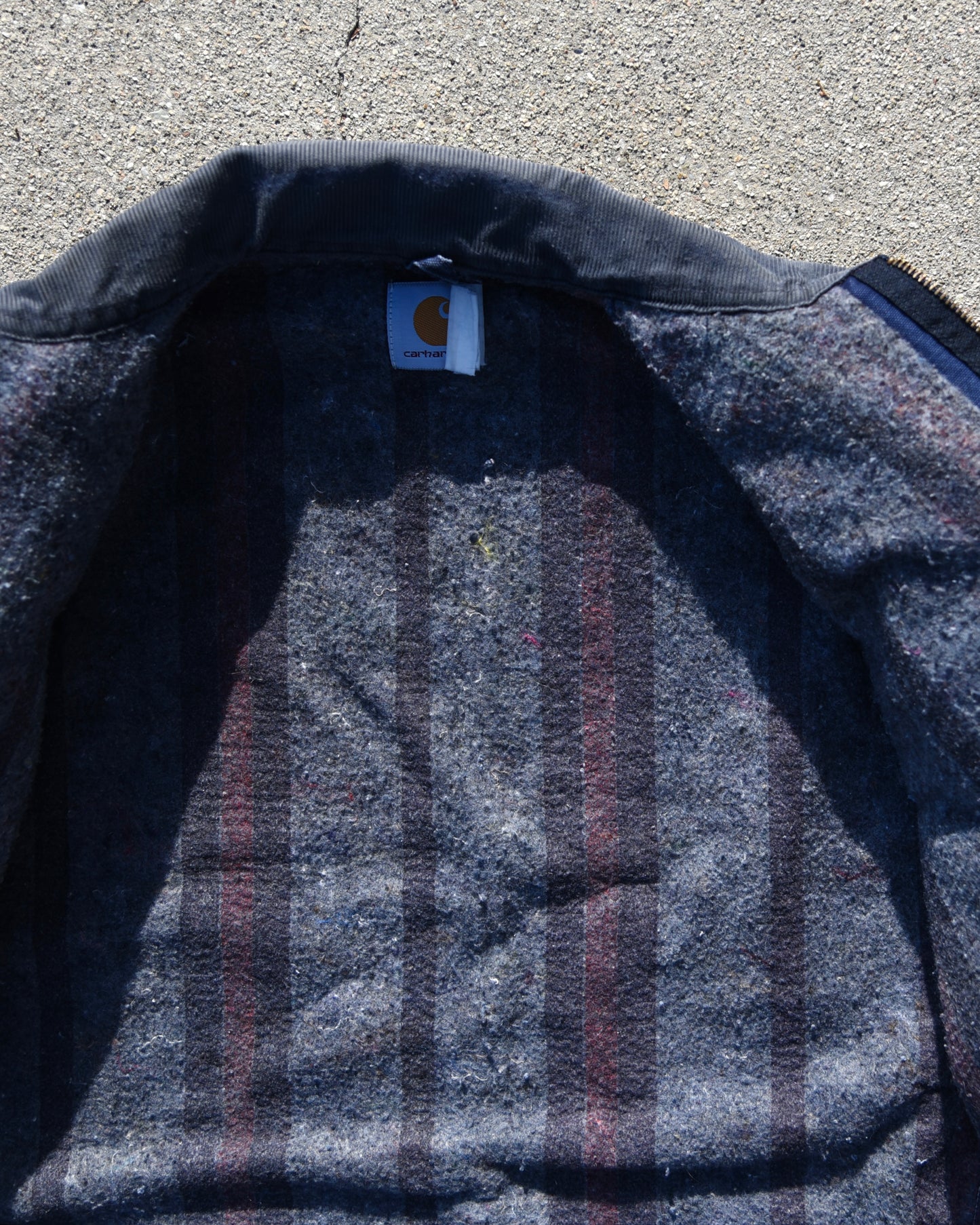 Carhartt Detroit Jacket J01 NVY Faded Navy Blue Size Large Mens