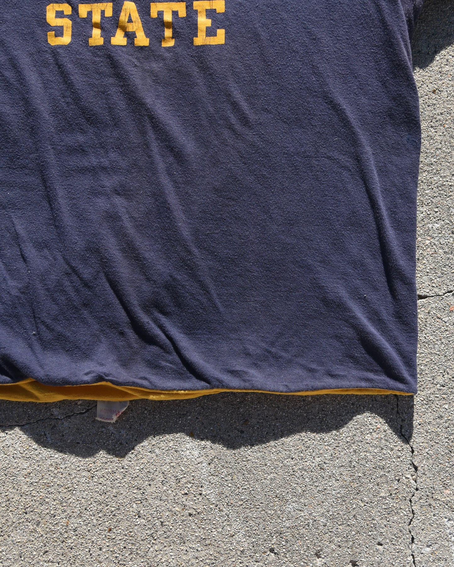 1950s Champion Running Man Millersville State Double Face Tshirt