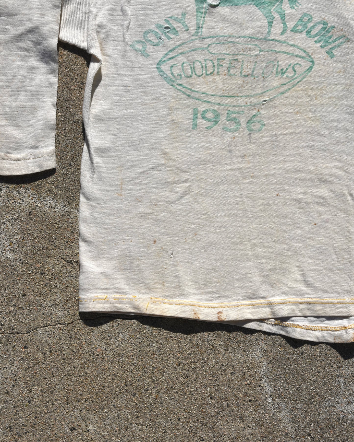 1950s Goodfellows Pony Bowl Cotton Jersey