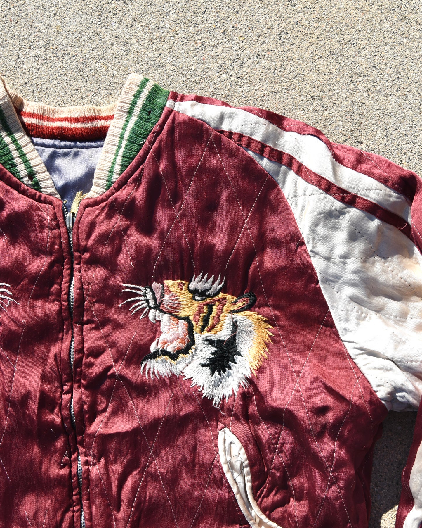 1950s Japan Sukajan Reversible Souvenir Jacket Sun Faded