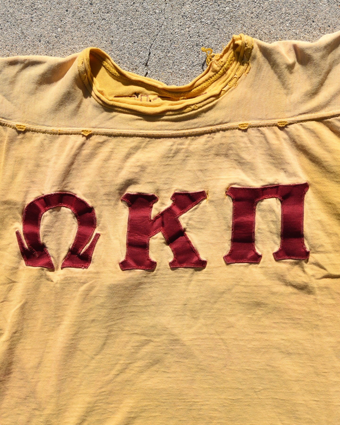 1960s Durene Thrashed Sun Faded Fraternity Jersey