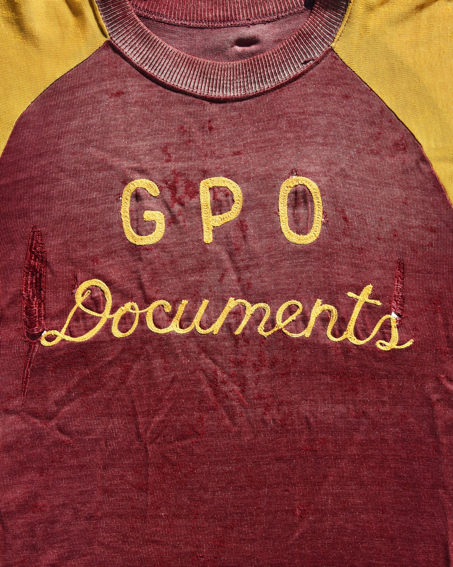 1950s Sun Faded GPO Documents Durene Jersey