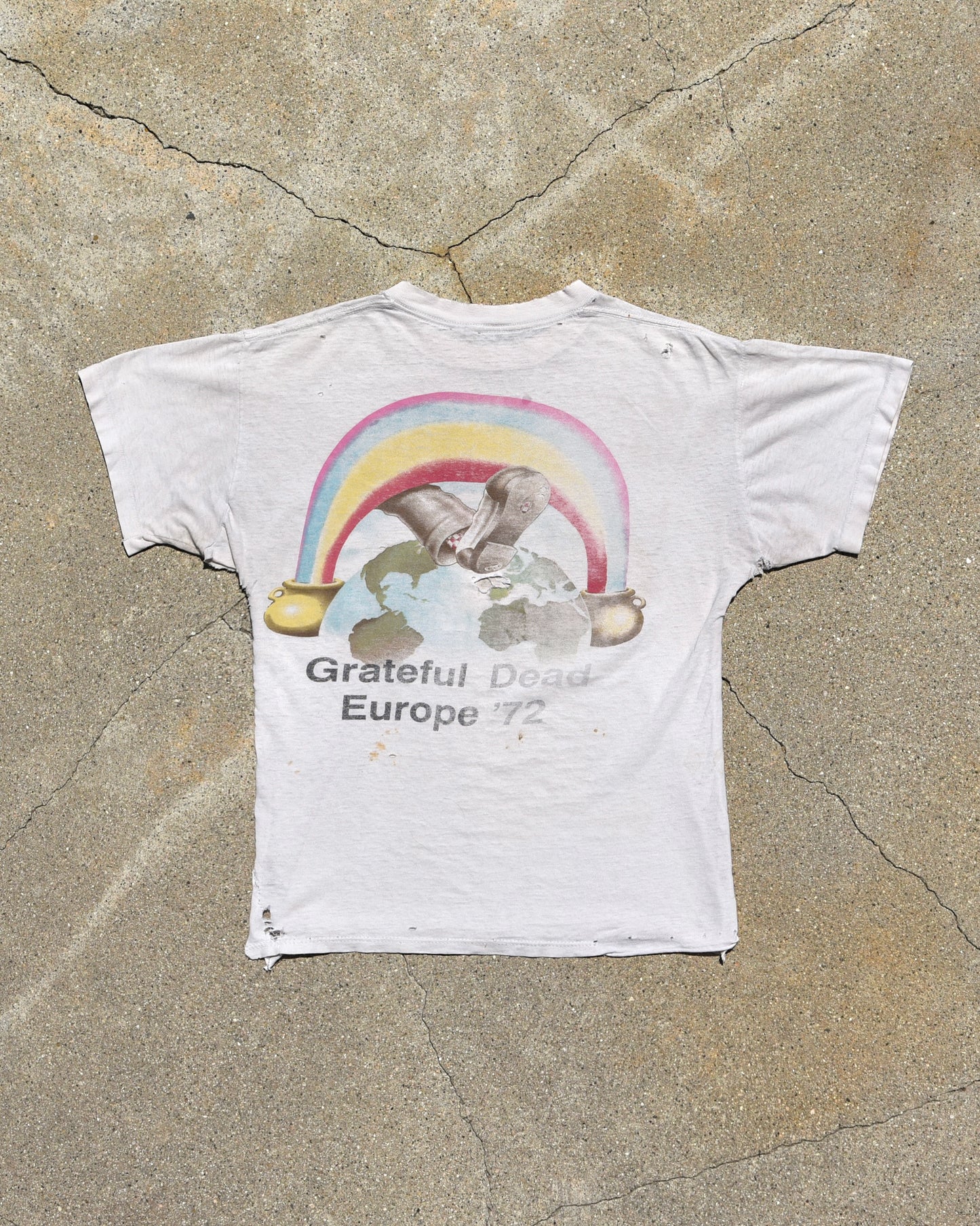 1990 Grateful Dead Ice Cream Kid Europe Tour Tshirt