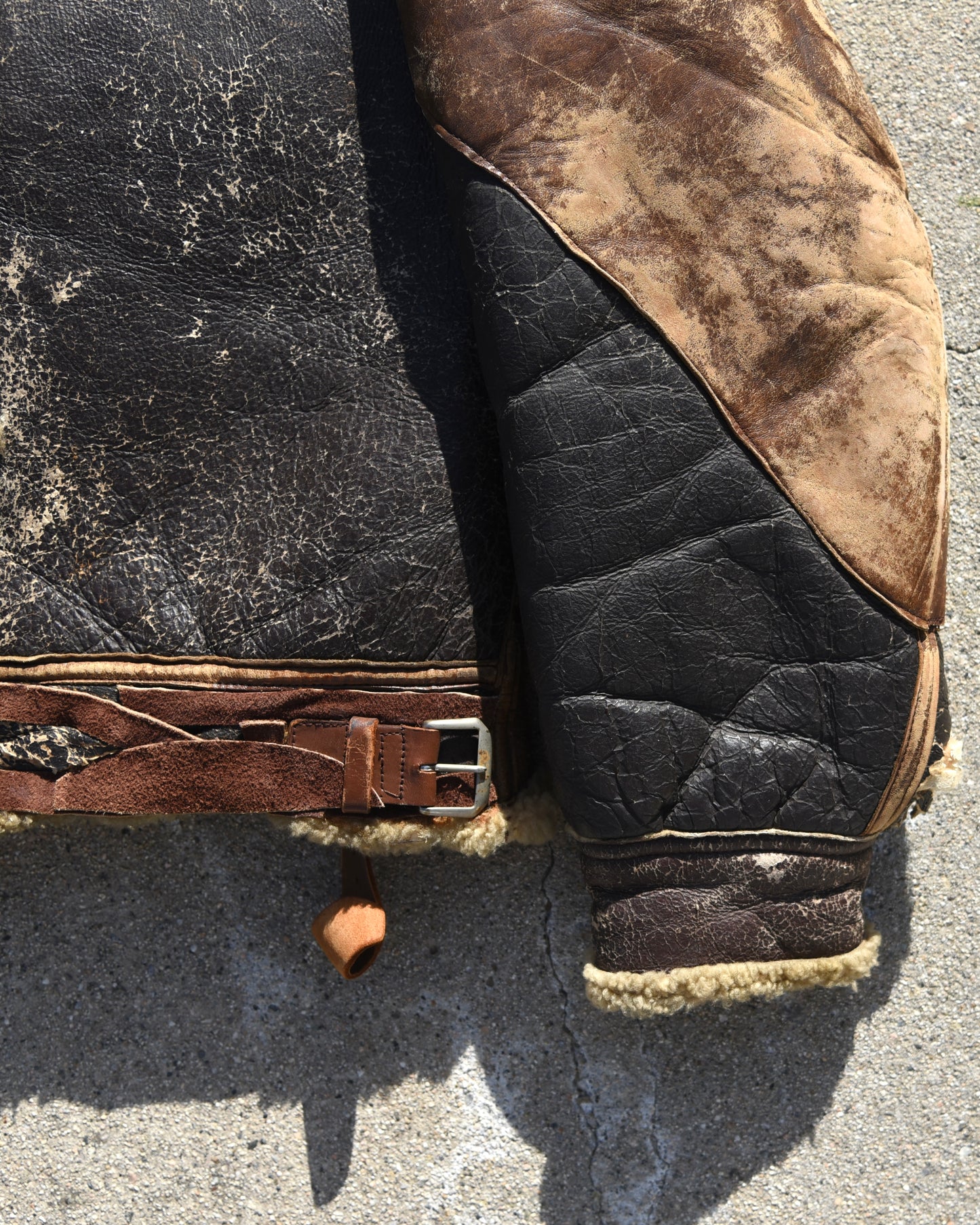 1940s U.S. Army B3 Shearling Leather Jacket