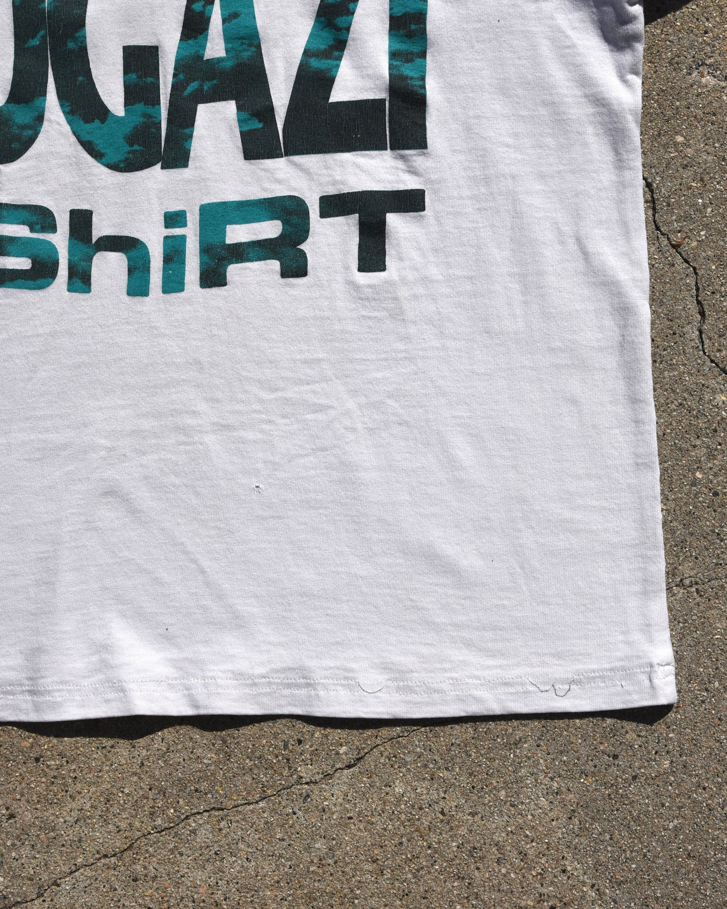 1990s Thrashed and Repaired This Is Not A Fugazi Tshirt