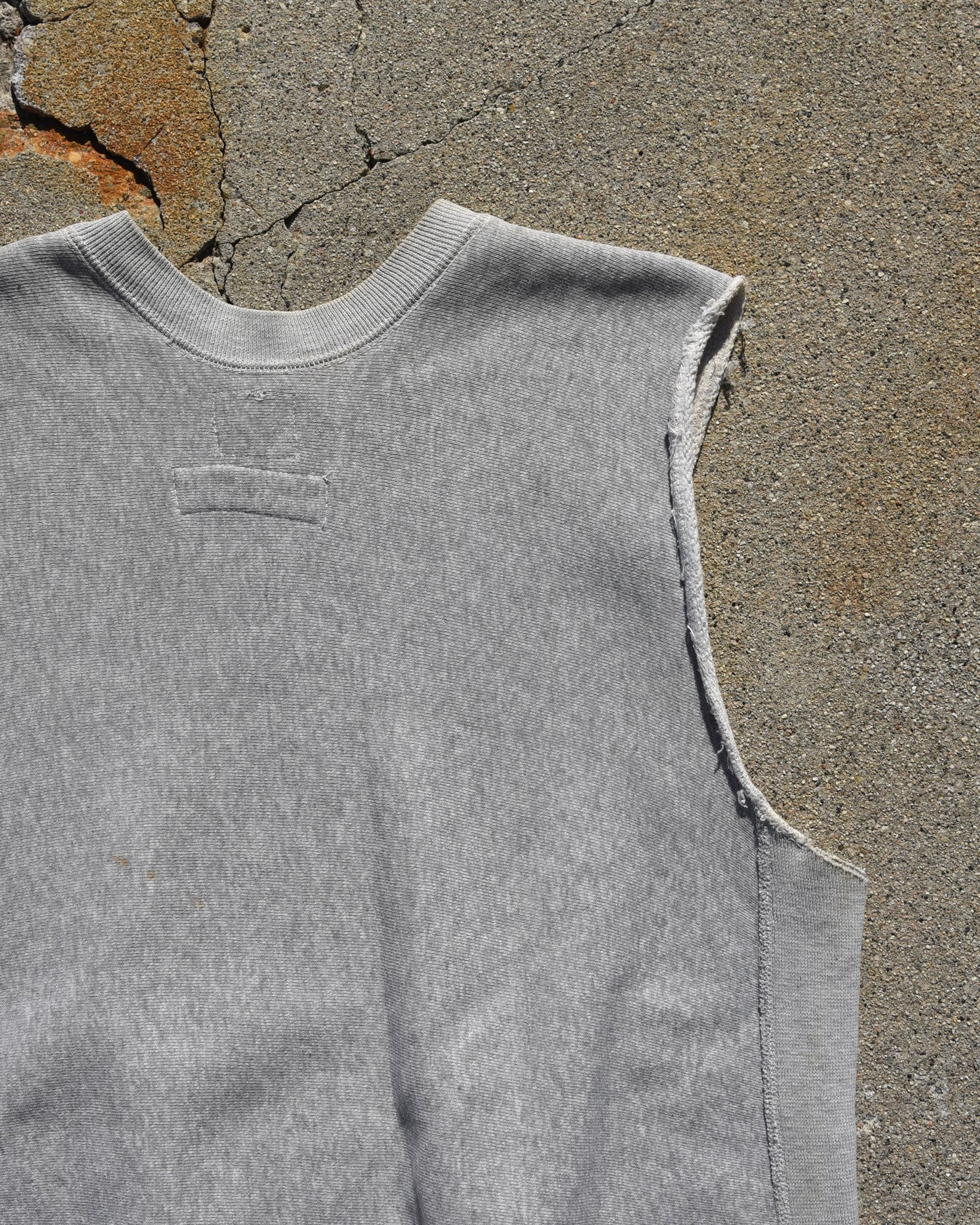 1960s Champion Reverse Weave “Expansion Gusset” USMA Sleeveless Sweatshirt