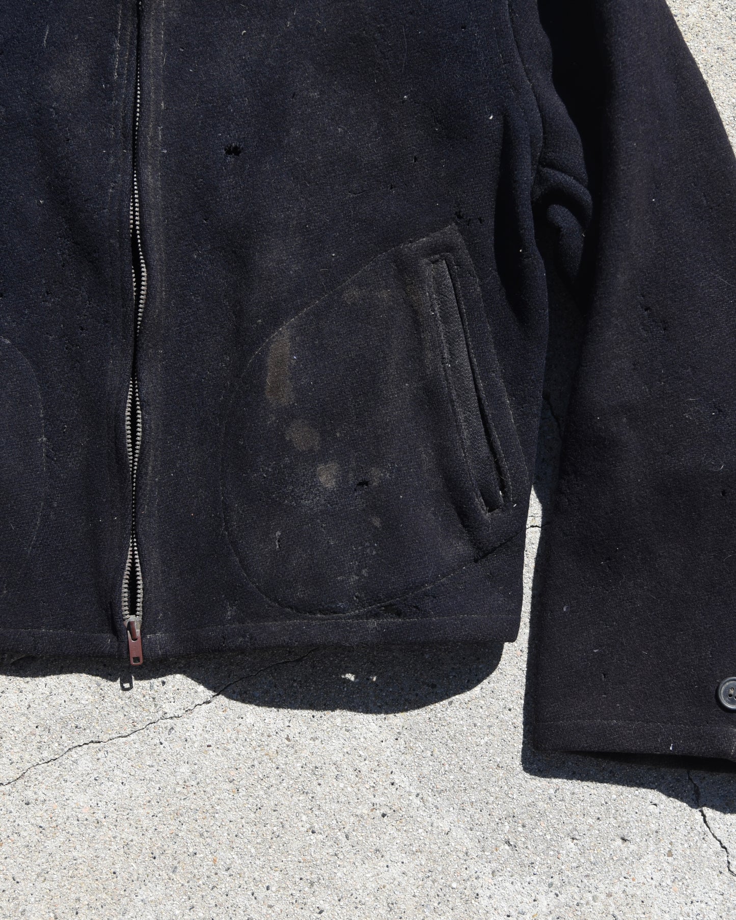 True Vintage 1950s Wool Buckleback Jacket - Thrashed