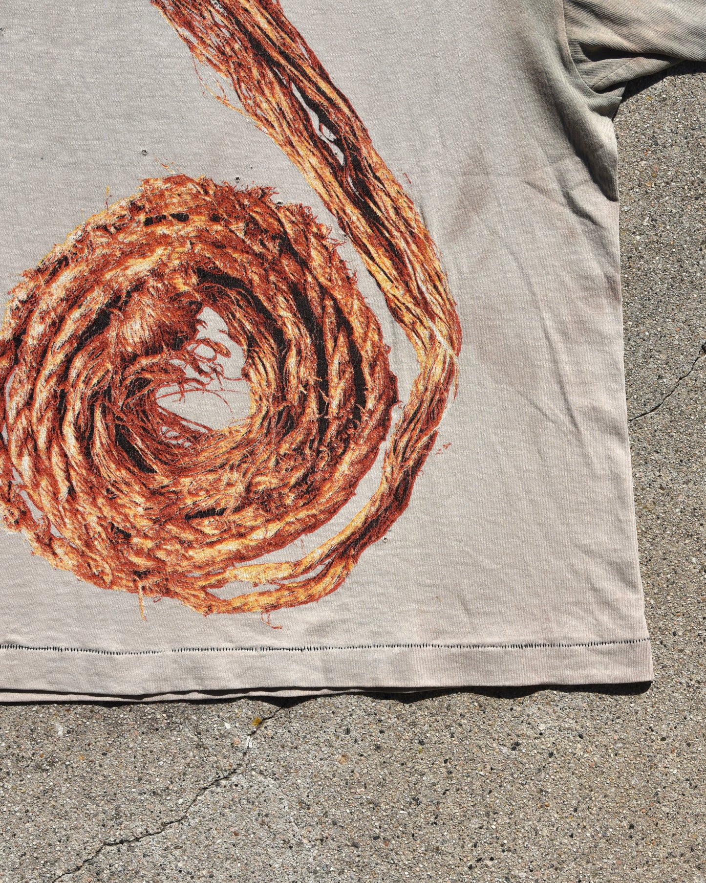 1995 Sun Faded Nine Inch Nails Further Down The Spiral Tshirt