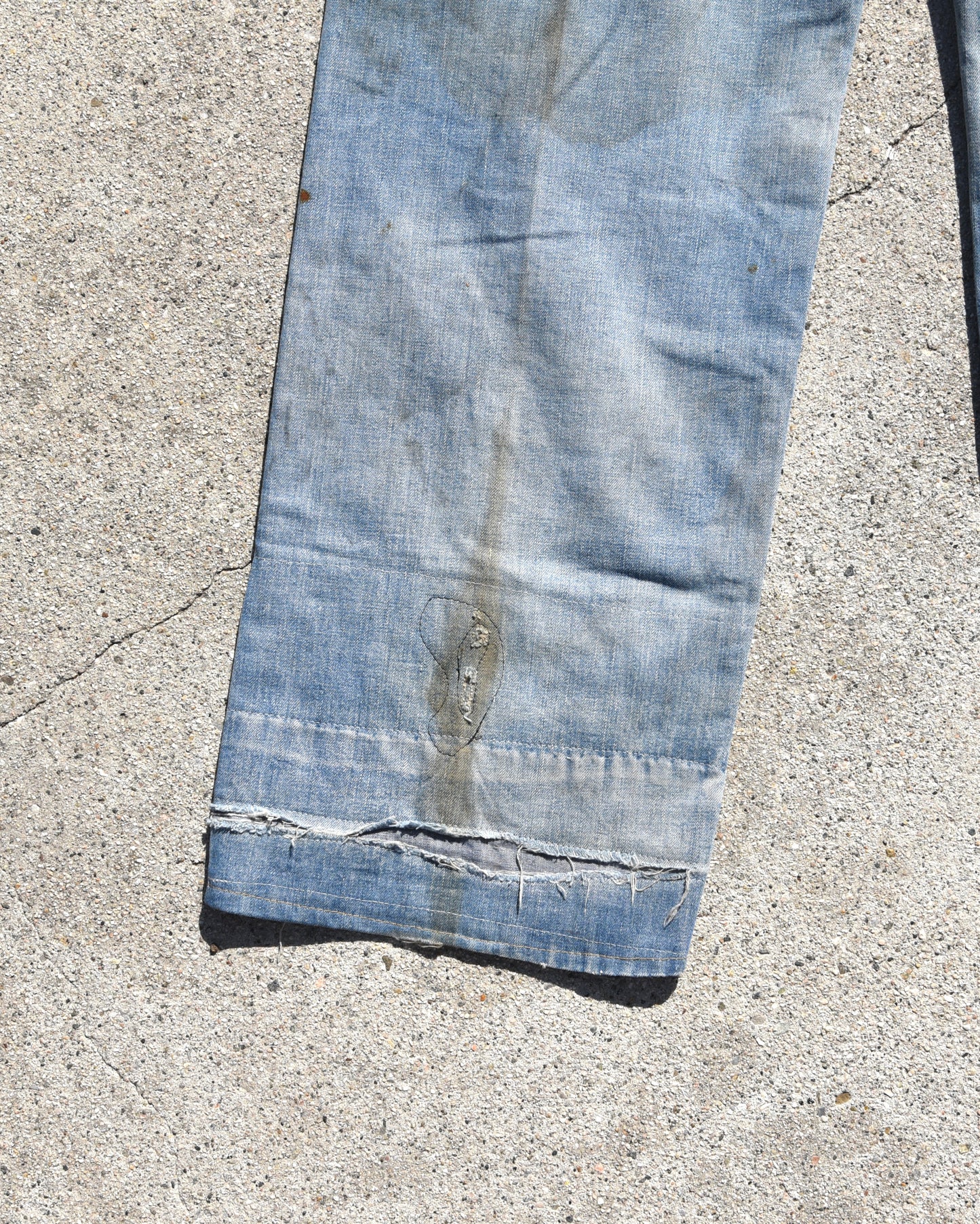 1950s Repaired Selvedge Carpenter Denim Jeans