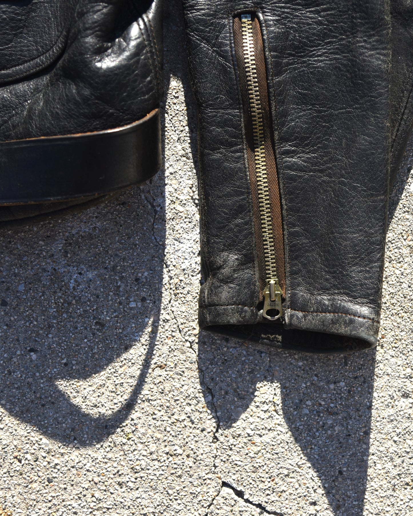 1950s Hercules Horsehide Motorcycle Jacket D-Pocket