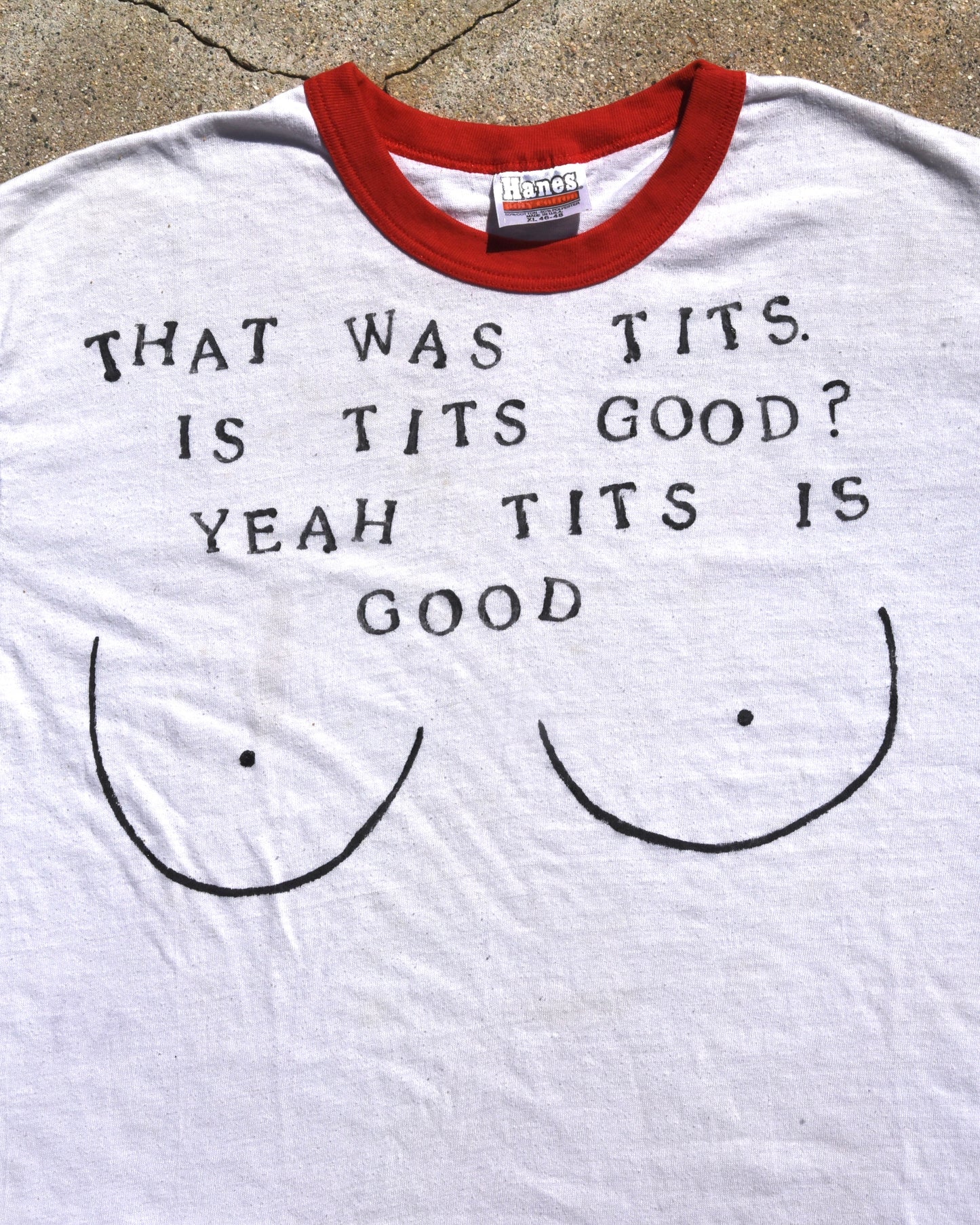 1980s That Was Tits Cropped Tshirt