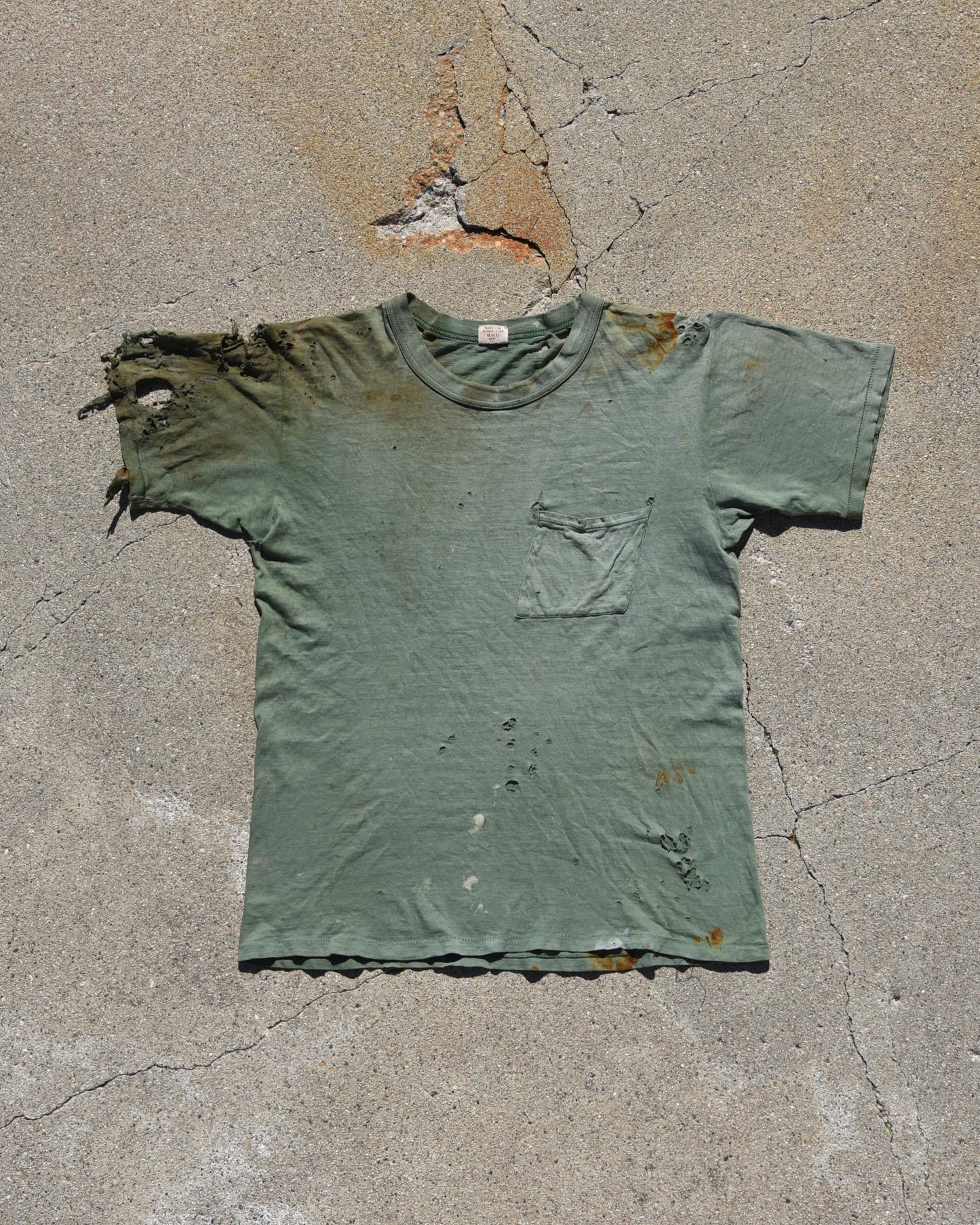 1960s Thrashed BVD Pocket Tshirt