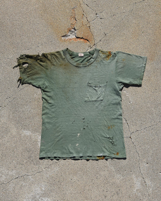 1960s Thrashed BVD Pocket Tshirt