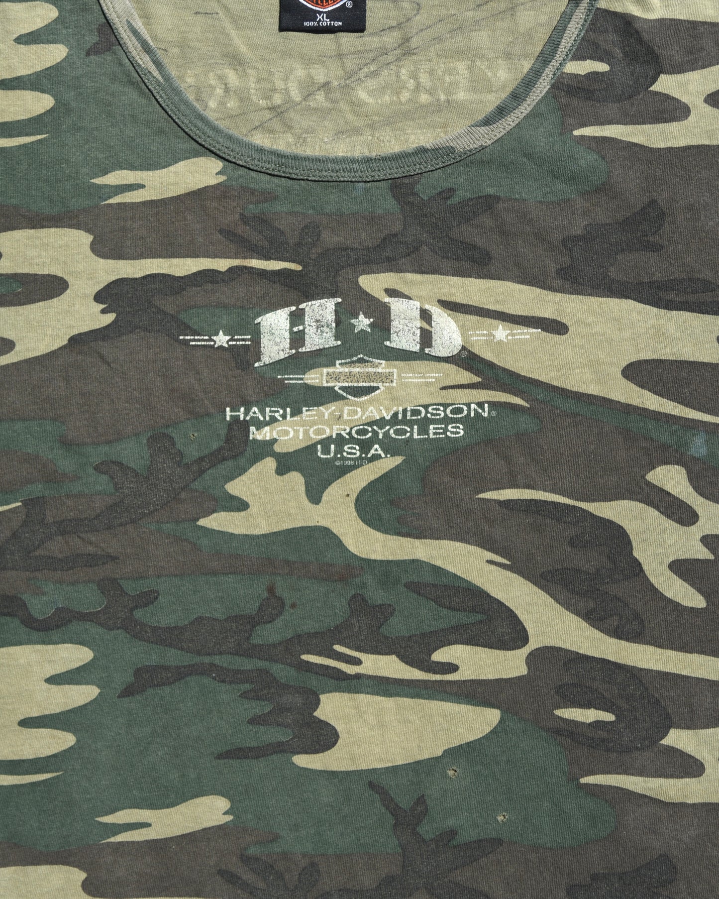 1990s Harley Davidson Camo Femme Tshirt