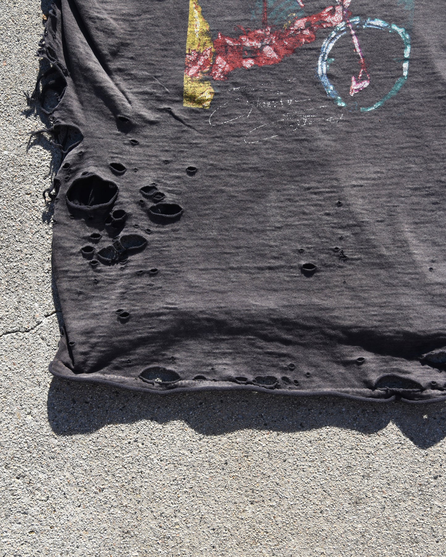 1980s Thrashed and Faded Planet Hollywood Tshirt