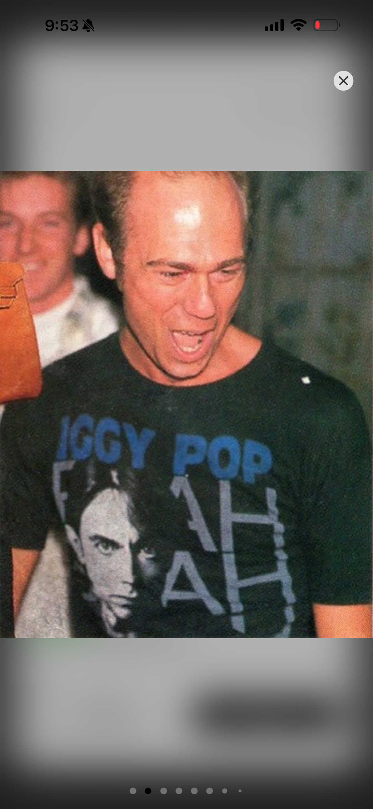 1986 Iggy Pop Blah Blah Blah Tshirt