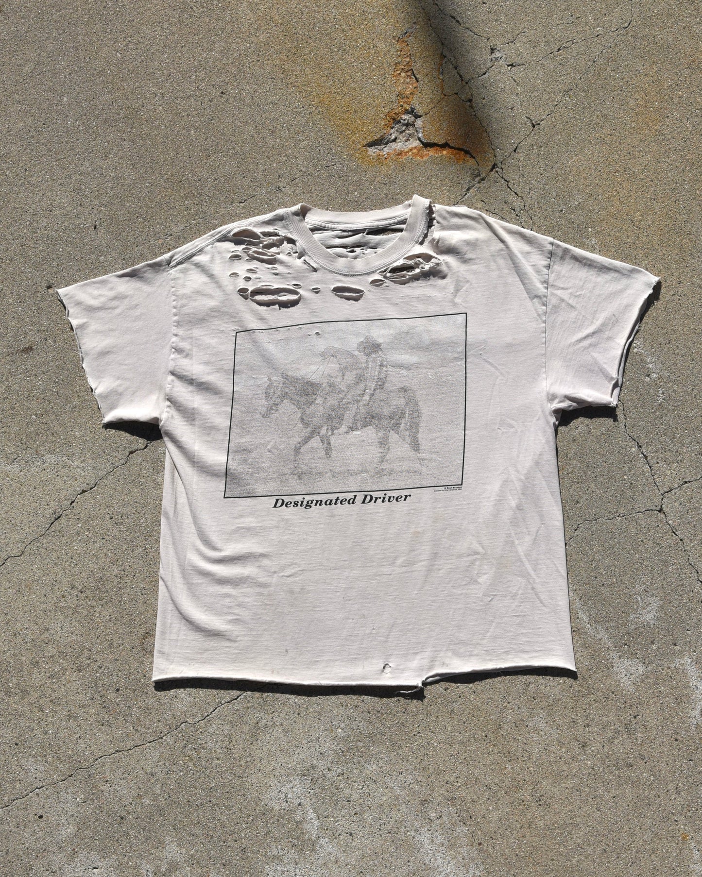 Y2K Thrashed Designated Driver Cowboy Tshirt
