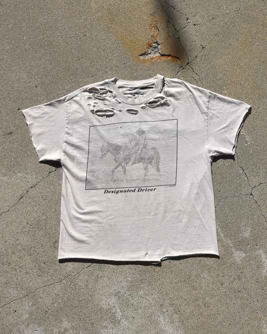 Y2K Thrashed Designated Driver Cowboy Tshirt
