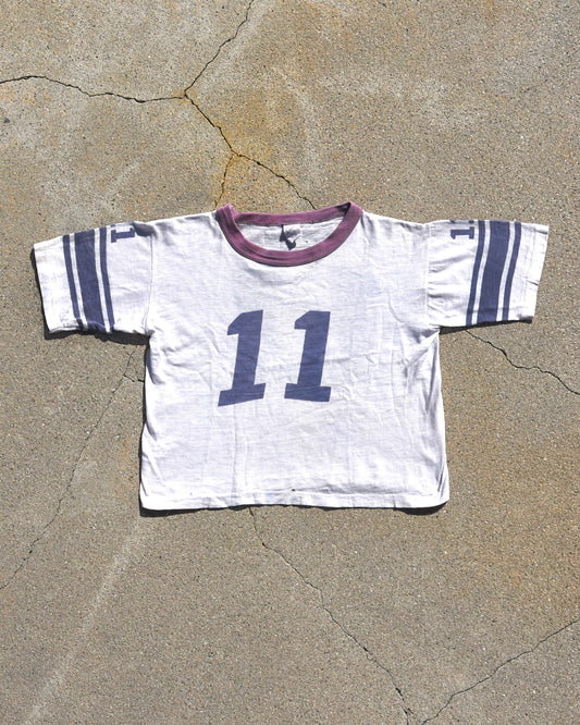 1950s Cotton Waterprint Football Femme Jersey
