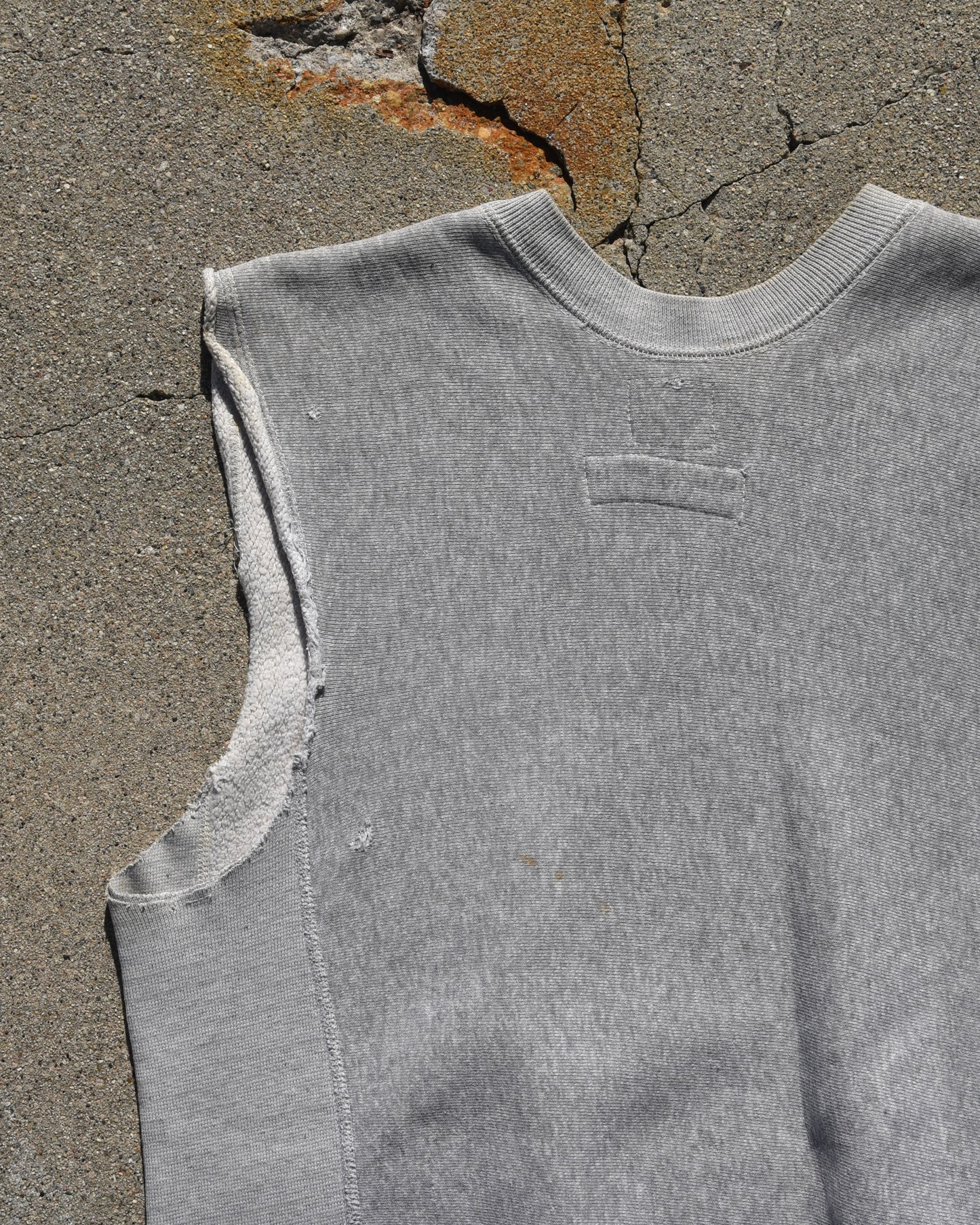 1960s Champion Reverse Weave “Expansion Gusset” USMA Sleeveless Sweatshirt