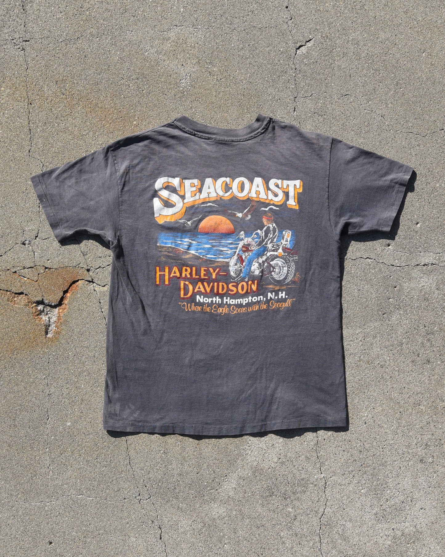 1980s Harley Seacoast Sun Faded Tshirt
