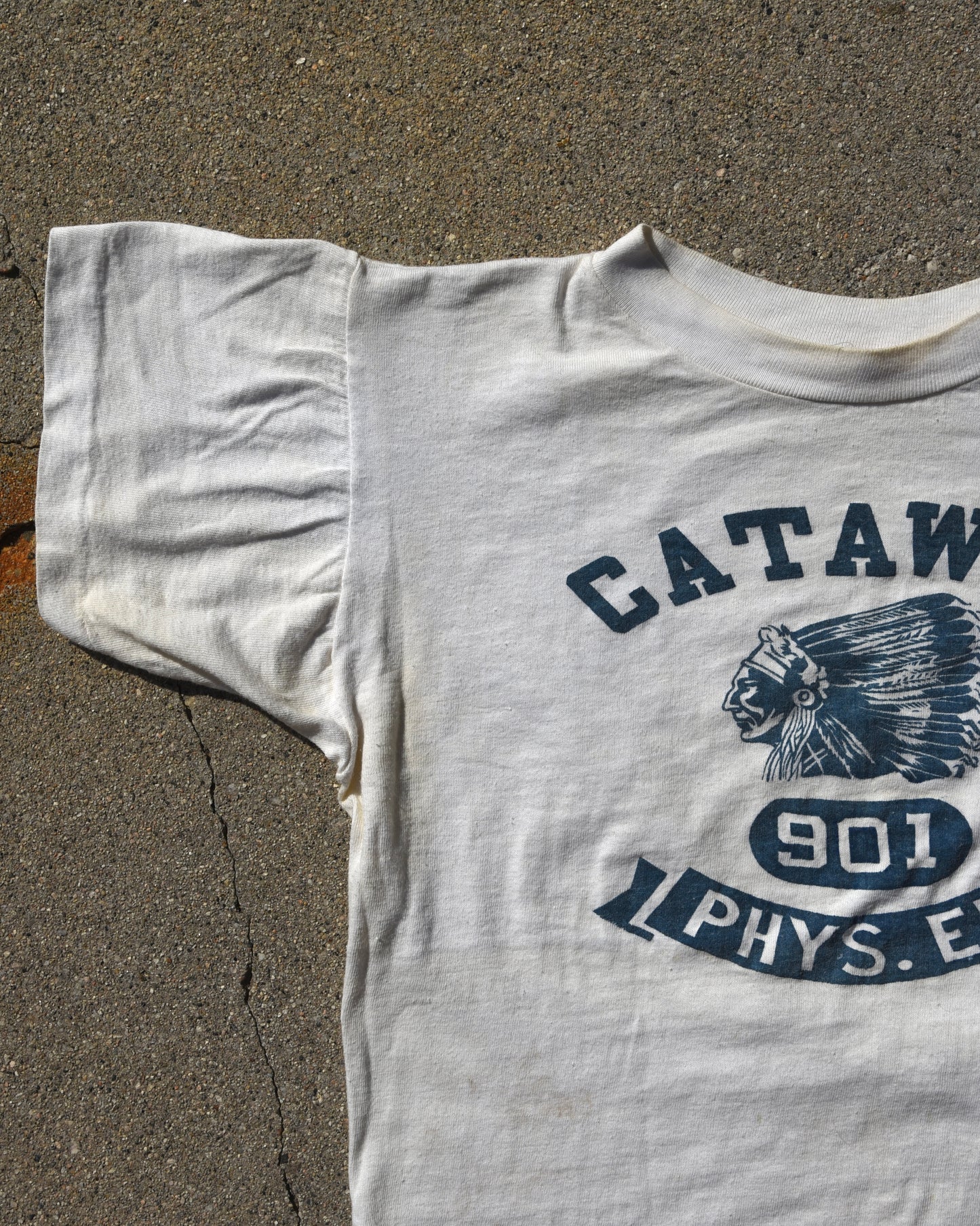 1950s Champion Running Man Catawba Phys Ed Tshirt