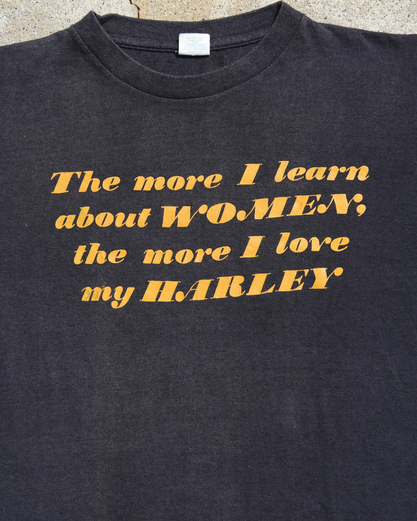 1980s The More I Love My Harley Tshirt