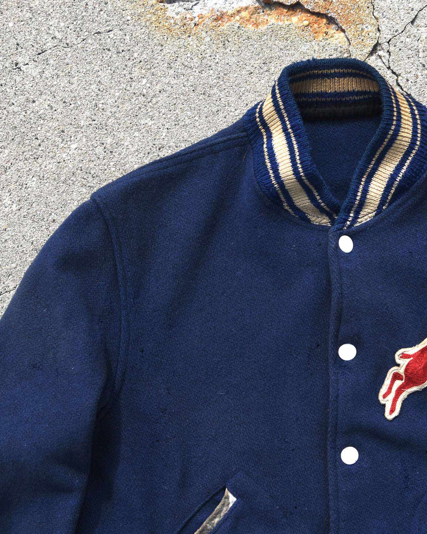 1950s Bales Motor Co. Wool Chain Stitched Jacket