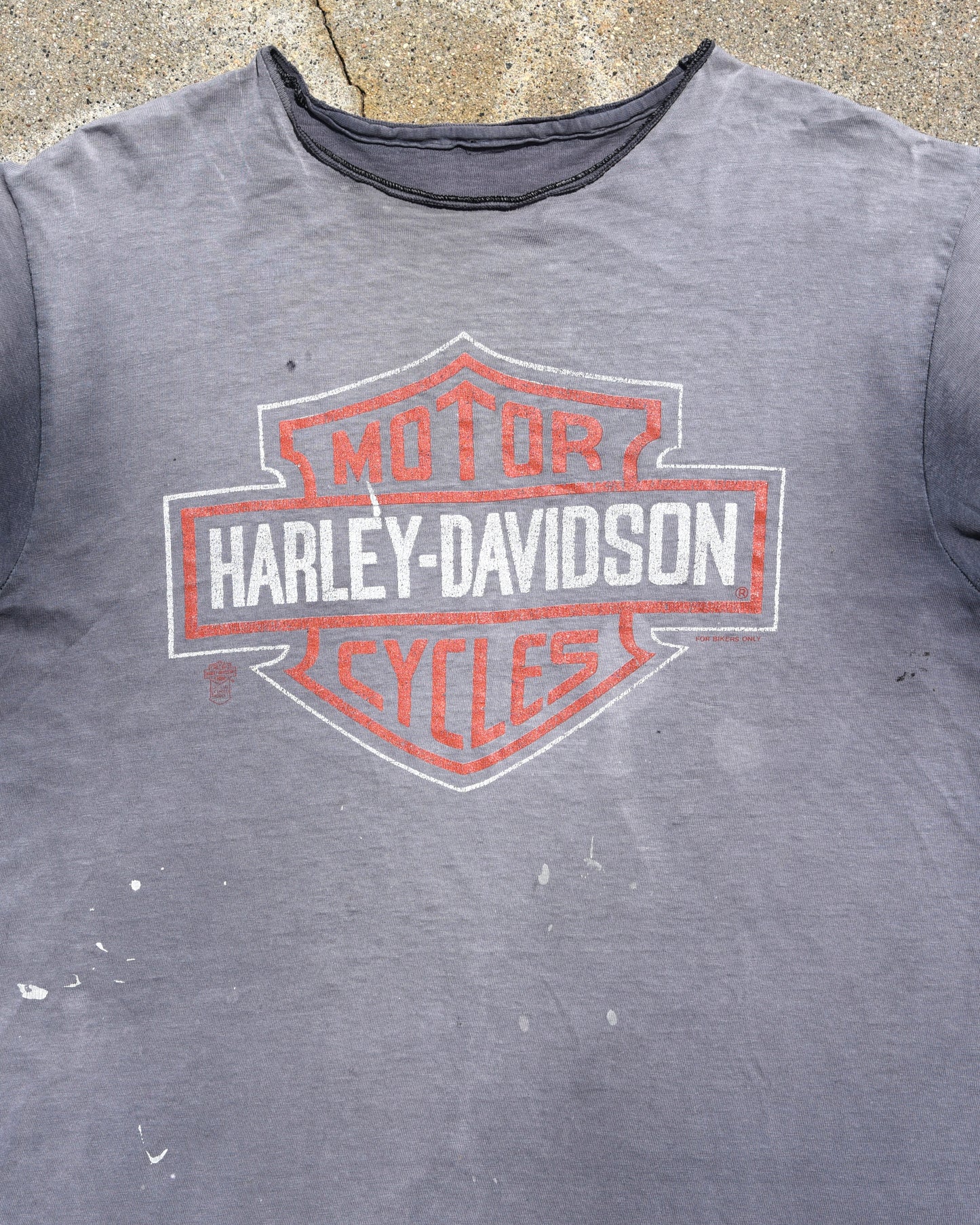 1980s Sun Faded Mancuso Harley Davidson Tshirt