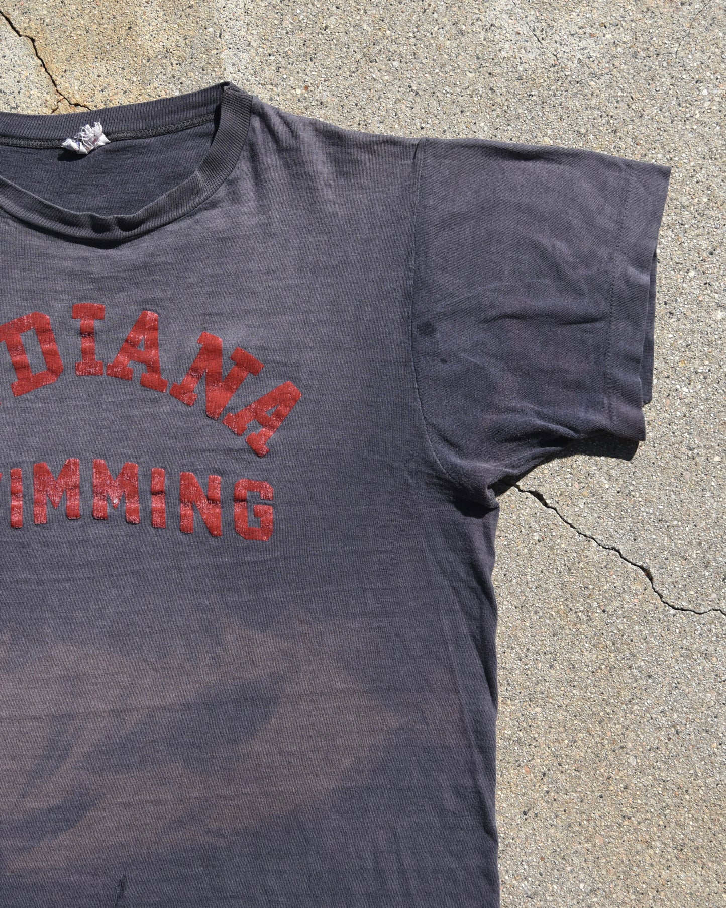 1950s Sun Faded Indiana Swimming Tshirt
