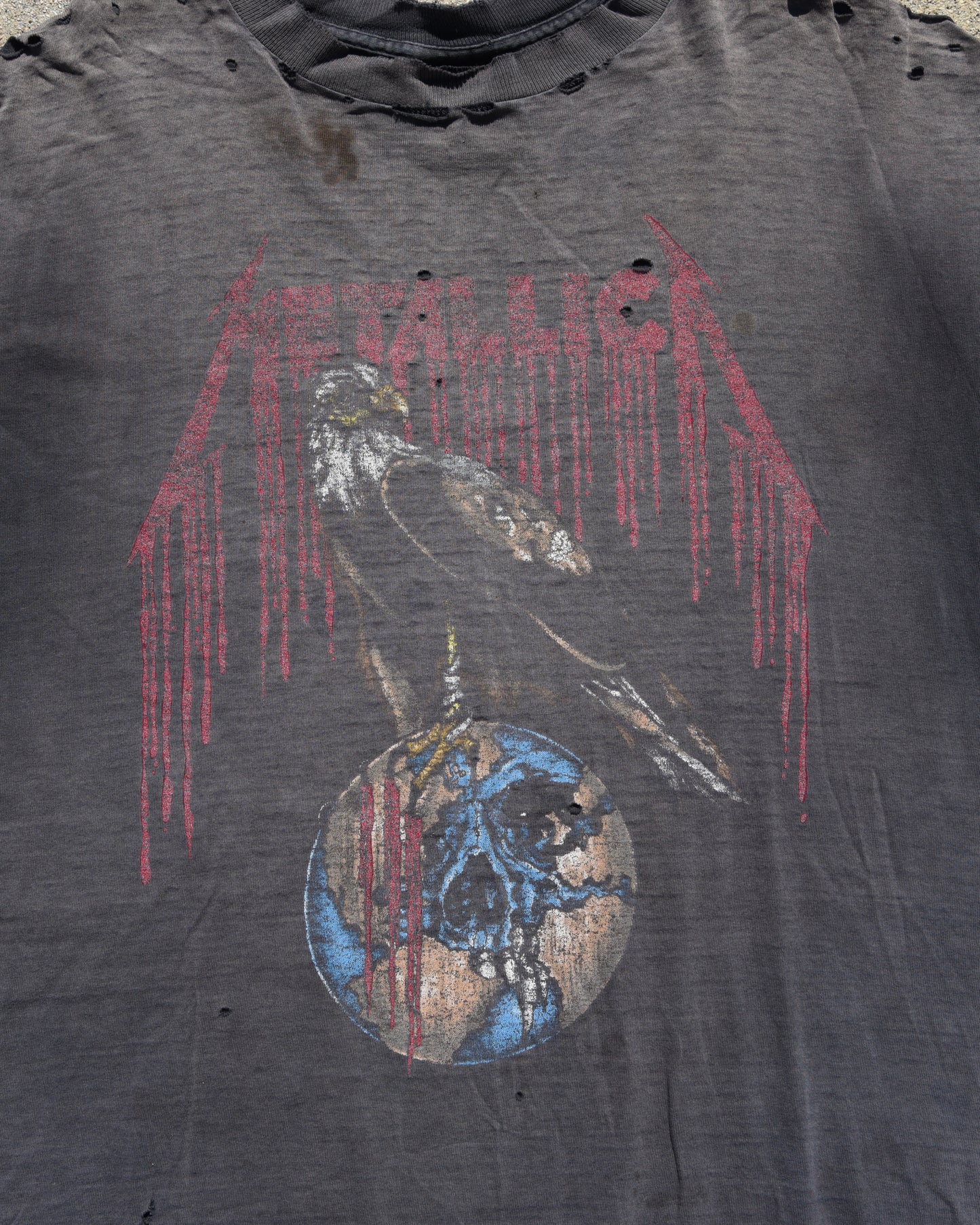1994 Thrashed and Sun Faded Metallica Summer Tour Tshirt