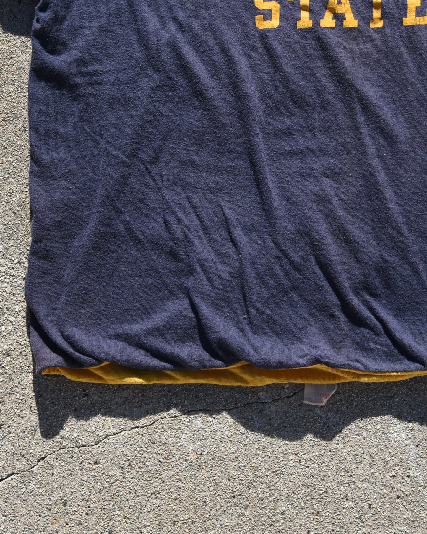 1950s Champion Running Man Millersville State Double Face Tshirt